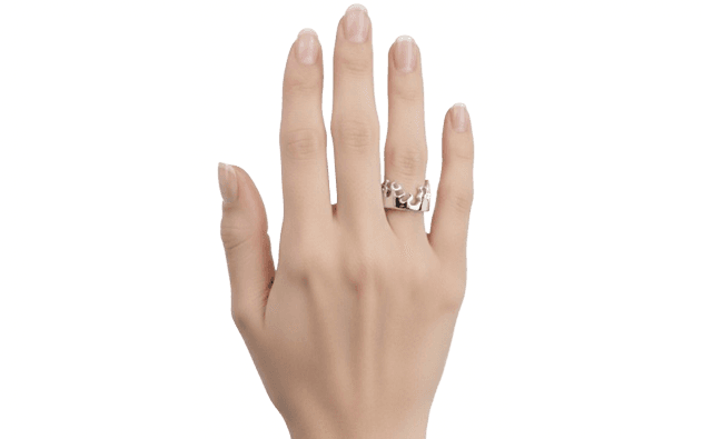 Bague portée